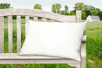 kopfkissen-40x80 Kopfkissen 70% Gänsefeder und 30% Gänsedaune, 40x80cm, 420g, Farbe weiß und creme, gute Stützkraft